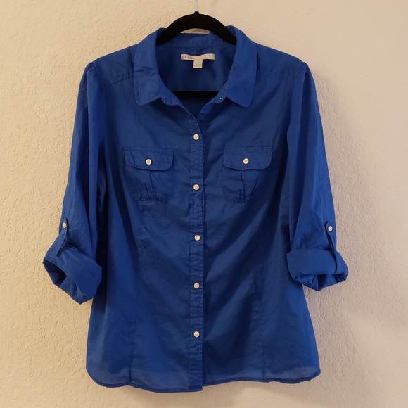 Old Navy Tops - Old Navy Sheer Safari Shirt Size XL